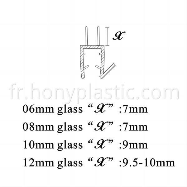 Bathroom Accessories Frameless Black Plastic Pvc Waterproof Seal Strip Glass Shower Door Seal3 Jpg